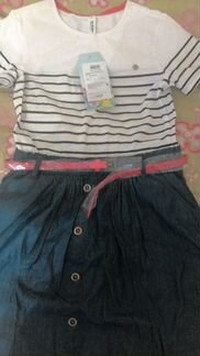 Новое платье джинсового на рост 152