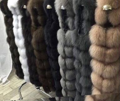 Шуба из песца