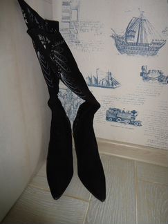 Сапоги демисезонные (замшевые)