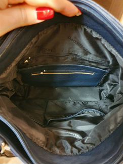 Cумка синяя в клетку