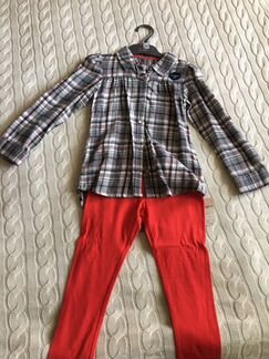 Комплект легинсы и рубашка mothercare, новый