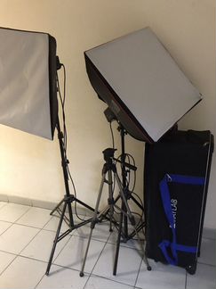 Комплект студийного света Raylab + штатив