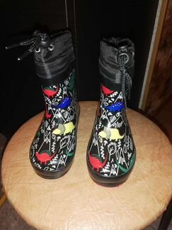 Сапоги резиновые утеплённые детские