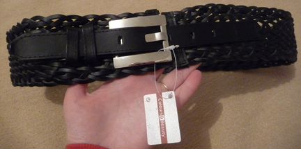 Толстый, плетенный ремень. Новый