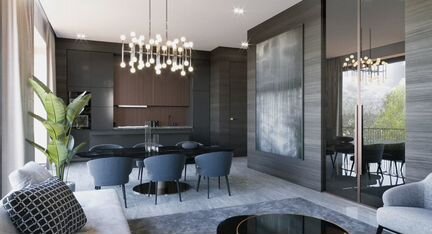 2-к апартаменты, 127.6 м², 5/6 эт.