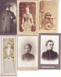 Старинные фотографии. Кабинеты и визитки
