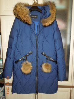 Пуховик васильковый