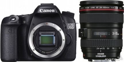 Canon EOS 70D kit 24-105mm is USM f/4L новый