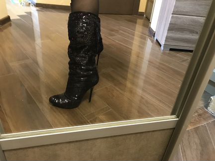 Стильные полусапоги Paolo Conte с пайетками