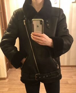 Куртка- Дубленка женская пилот zara