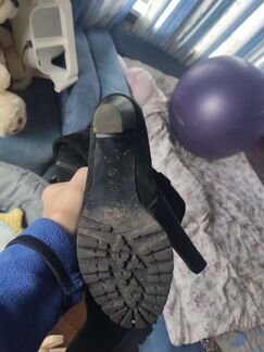 Сапоги зимние замшевые