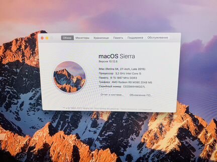 iMac 27 2015 5K i5 Radeon R9 M390 Полный Комплект