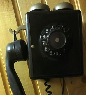 Телефон антикварный Weidmann. Бакелит. Швейцария