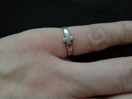 Кольцо серебро