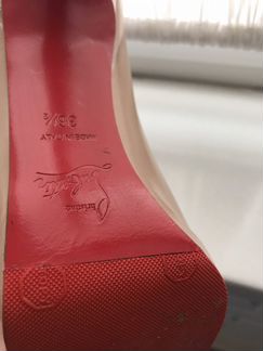 Туфли christian louboutin 36 c 1/2 лак на профилак