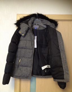 Stradivarius тёплая куртка с капюшоном Новая 46 р