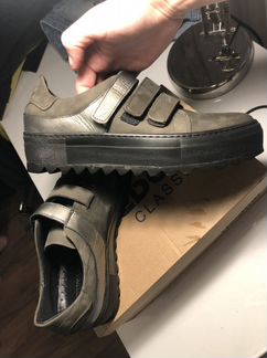 Кроссовки замшевые хаки