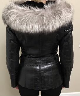 Куртка кожаная зимняя Albertini collezione