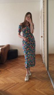Платье летнее в цветок цветочное цветы