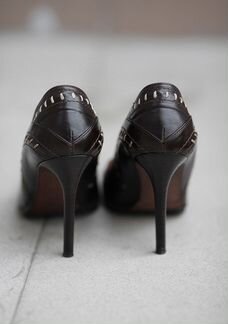 Туфли коричневые Alberto Guardiani