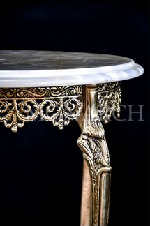 Столики из бронзы и оникса двухъярусные