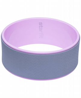 Колесо для йоги YW-101, 32 см, серо-розовый