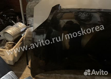 Капот Chevrolet Aveo (T250) - черный