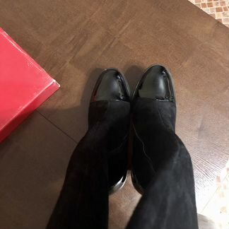 Сапоги натуральная замша