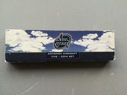 О-в Кука 1 доллар 2008, набор самолеты Антонов ан