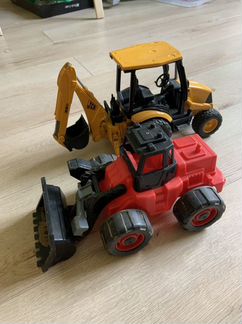 Трактор игрушечный JCB 2 штуки