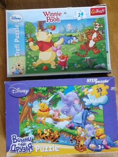 Trefl, Step пазлы 24, 35, винни пух winnie disney