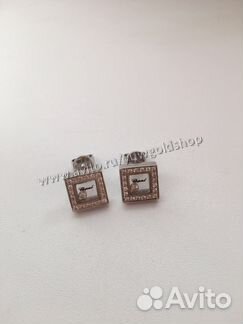 Новые золотые серьги Chopard с брилл. 0.5 ct. 8 гр