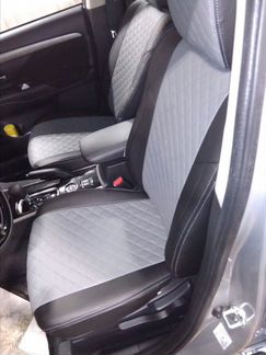 Модельные чехлы Мицубиси Аутлендер из экокожи