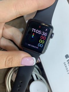 Часы apple watch 3 38 mm чёрные