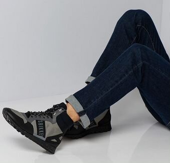 Bikkembergs ботинки кроссовки size 41 черно-серые