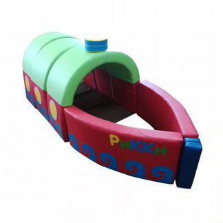 Мягкий набор Пароход с тоннелями