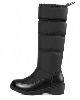 Сапоги зимние женские чёрные