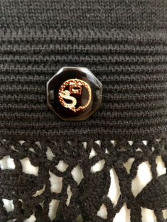 Платье чёрное трикотажное шерстяное Class Roberto