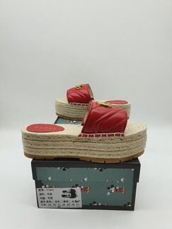 Сабо Гуччи Gucci эспадрильи на платформе