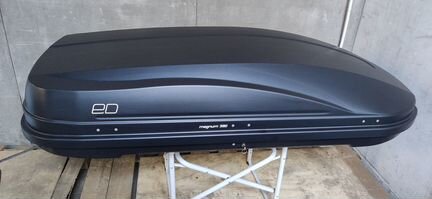 Автобокс на 390 литров черный карбон №3132