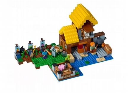 Конструктор Майнкрафт JLB Фермерский коттедж 3D71