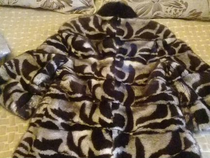 Шуба норковая поперечная р 46