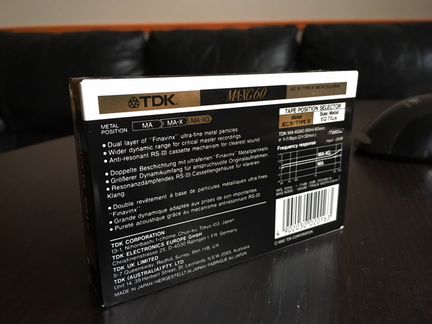 Аудиокассеты новые TDK MA-XG60N