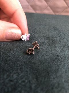 Серьги серебро