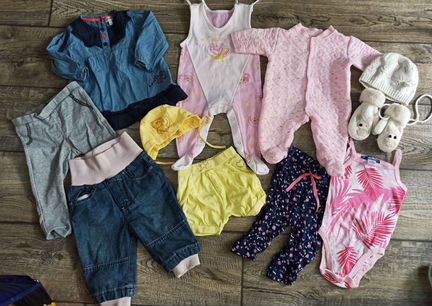 Вещи, одежда для девочки (слипы, боди, платья и мн