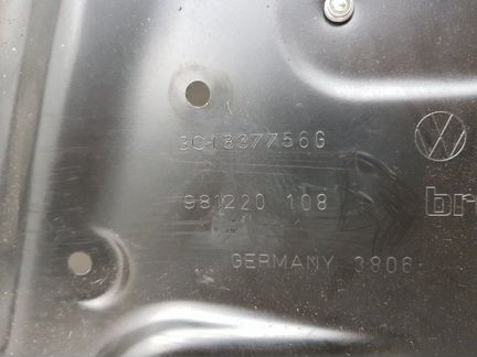 Стеклоподъемник передний правый Vw Passat B6 BKP