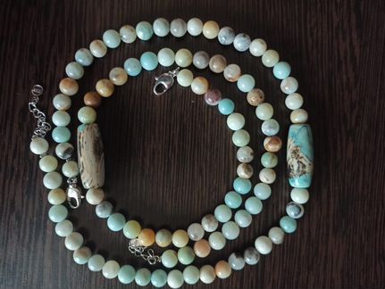 Ожерелье, бусы, чокер, нат. опал