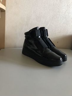 Кожаные женские ботинки 40