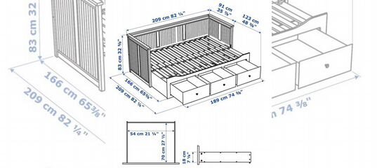 Кровать кушетка икеа схема сборки