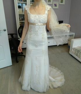 Испания дизайнерское платье +фата